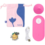 Evii clitoral vibrator by Biird in color pink content