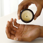 Wonderstate Sexual Wellness Burn Massage Candle by Maude with hand and massage