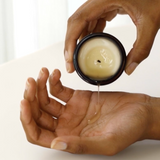 Wonderstate Sexual Wellness Burn Massage Candle by Maude with hand and massage
