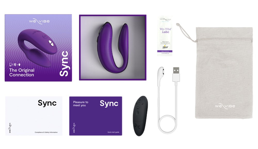 Wonderstate Sync 2 couples vibrator by WeVibe in color purple
