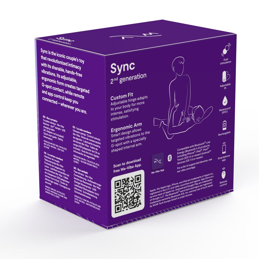 Wonderstate Sync 2 couples vibrator by WeVibe in color purple