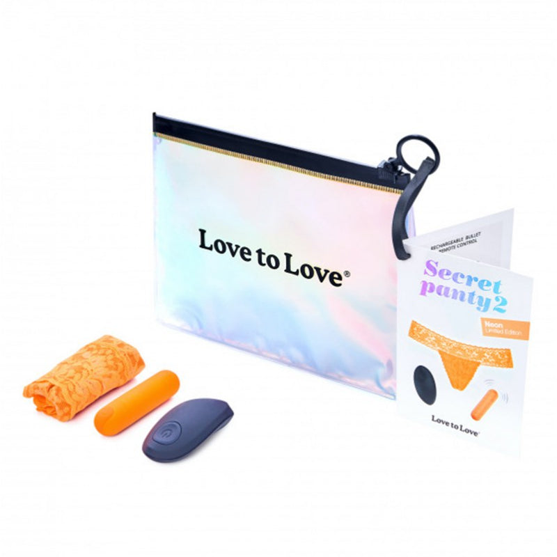 Secret Panty with mini vibrator by Love to Love in color Orange