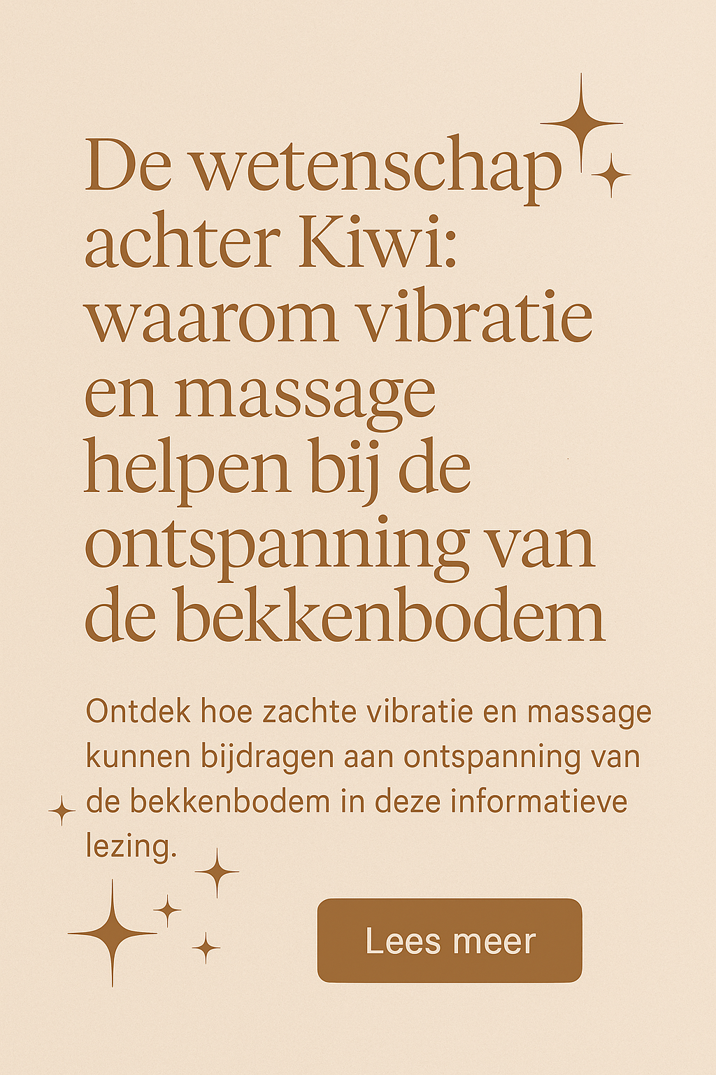 Kiwi: wetenschap ontmoet zelfzorg