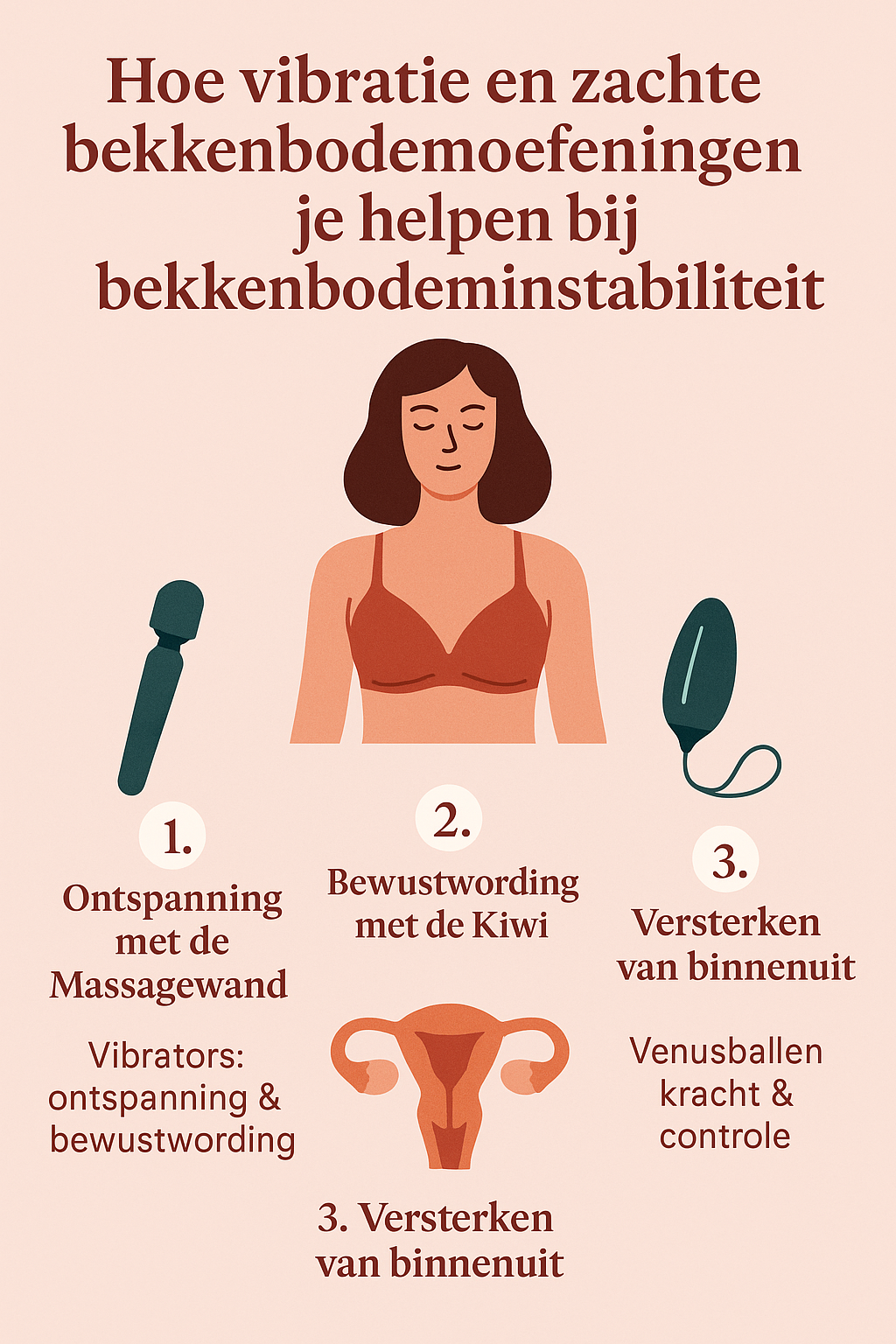 Hoe vibratie en zachte bekkenbodemoefeningen je helpen bij bekkenbodeminstabiliteit