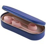 Yonii Eggs in color Rose Quartz by Biird Ben Wa Balls pelvic trainer in case