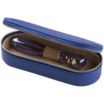 Cecii glass dildo by Biird in case close up