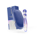 Cecii glass dildo by Biird with packaging