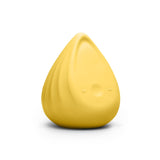 Evii clitoral vibrator by Biird in color Yellow side angle