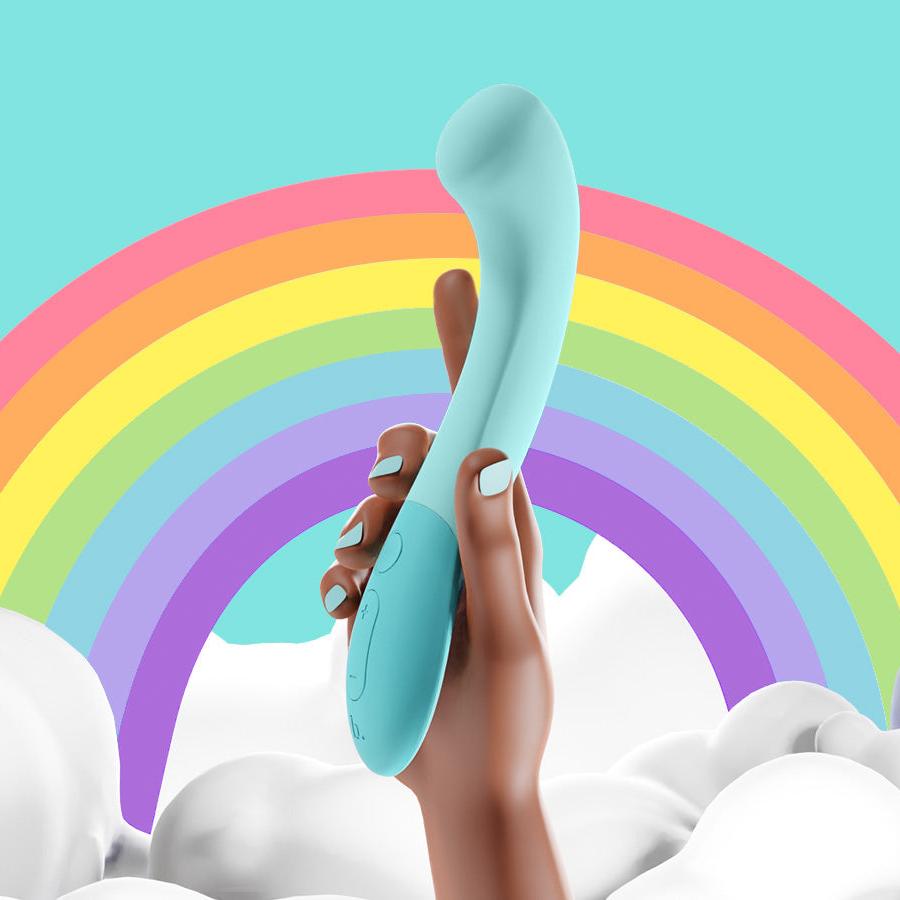 Gii G-Spot Vibrator by Biird in color mint lifestyle image