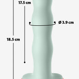 Wonderstate Sexual Wellness Fun Factory Bouncer Dildo in color sage measurements