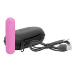 Essentiel Bullet vibrator by Powerbullet in color pink with case