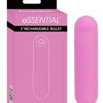 Essentiel Bullet vibrator by Powerbullet in color pink with packaging