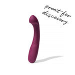 Wonderstate Sexual Wellness G-spot vibrator by Dame in color plum