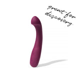 Wonderstate Sexual Wellness G-spot vibrator by Dame in color plum