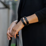 Crave ID Cuffs & Bracelet Black/Rose Gold