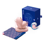 Clitoral vibrator and satisfyer suction Namii by Biird in pink with packaging