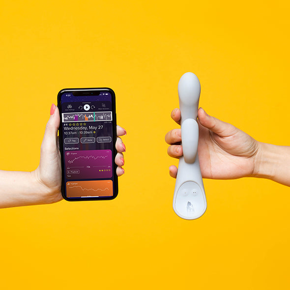 The Lioness Smart Vibrator in grey color pelvic trainer