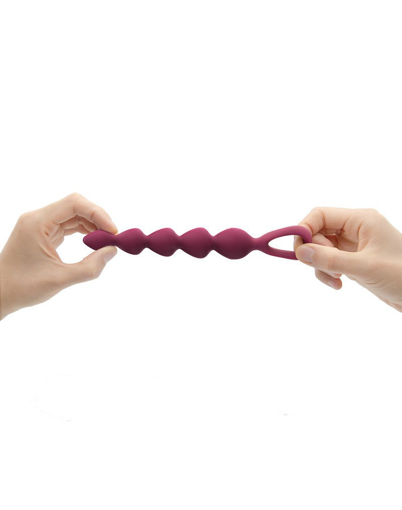 Wonderstate Sexual Wellness Anal Beads Medium by Love to Love with hands 2